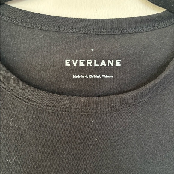 Everlane Black Short Sleeve Tee Classic Cotton Small - Picture 2 of 4